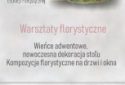 MCEF Wieńce adwentowe, nowoczesna dekoracja stołu. Kompozcje florystyczne na drzwi i okna.