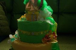 tort z ręczników