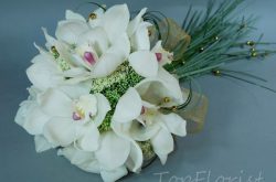 Bukiety ze storczyków cymbidium