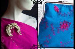 butonierka i torebka handmade